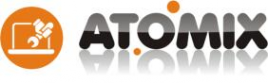 Логотип компании Атомикс