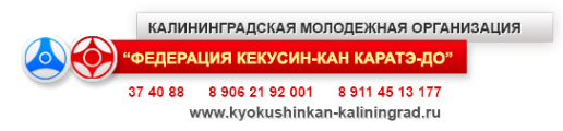 Логотип компании Калининградская областная федерация Каратэ Киокусинкай